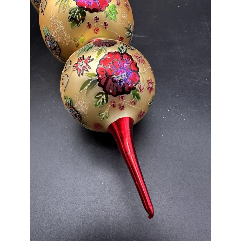 1999 CHRISTOPHER RADKO HOLIDAY BLOSSOM FINIAL 99-154-0‎ 14